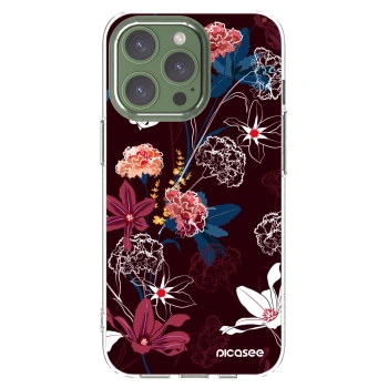 Picasee silikonový průhledný obal pro Apple iPhone 13 Pro - Dark Meadow