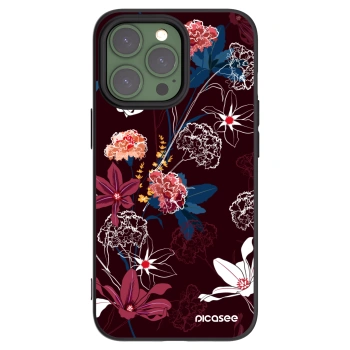 Picasee silikonový černý obal pro Apple iPhone 13 Pro - Dark Meadow