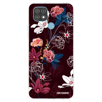 Picasee silikonový průhledný obal pro Realme C21 - Dark Meadow
