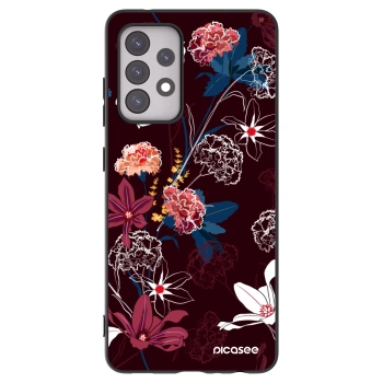 Picasee silikonový černý obal pro Samsung Galaxy A52s 5G A528B - Dark Meadow