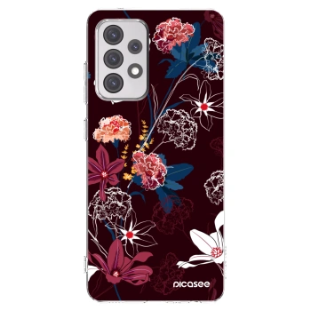 Picasee silikonový průhledný obal pro Samsung Galaxy A52s 5G A528B - Dark Meadow