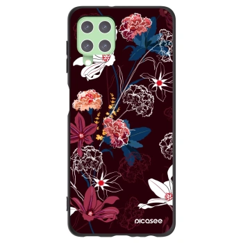 Picasee silikonový černý obal pro Samsung Galaxy A22 A225F 4G - Dark Meadow