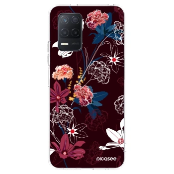 Picasee silikonový průhledný obal pro Realme 8 5G - Dark Meadow