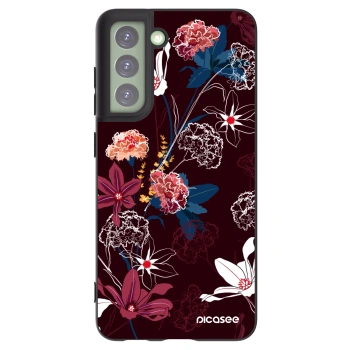 Picasee silikonový černý obal pro Samsung Galaxy S21 FE 5G - Dark Meadow