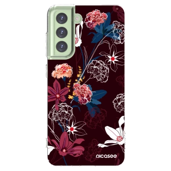 Picasee silikonový průhledný obal pro Samsung Galaxy S21 FE 5G - Dark Meadow