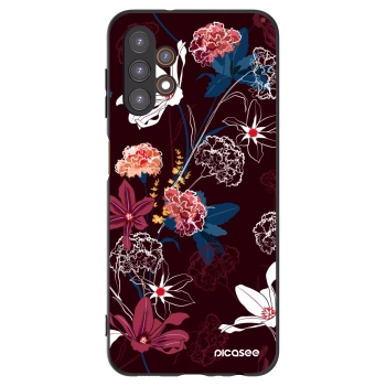 Picasee silikonový černý obal pro Samsung Galaxy A13 4G A135 - Dark Meadow