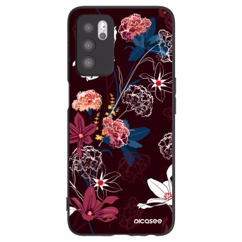Picasee silikonový černý obal pro OPPO A16s - Dark Meadow