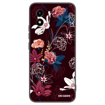Picasee silikonový černý obal pro Vivo Y01 - Dark Meadow