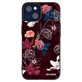 Picasee silikonový černý obal pro Apple iPhone 14 - Dark Meadow