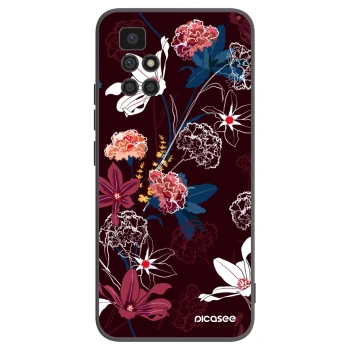 Picasee silikonový černý obal pro Xiaomi Redmi 10 (2022) - Dark Meadow