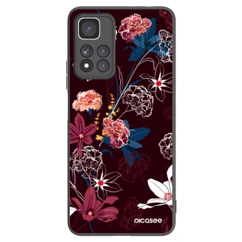 Picasee silikonový černý obal pro Xiaomi Redmi Note 11 Pro+ 5G - Dark Meadow