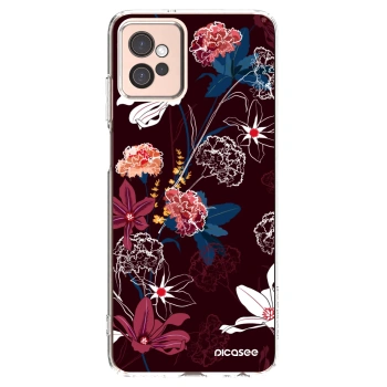 Picasee silikonový průhledný obal pro Motorola Moto G32 - Dark Meadow