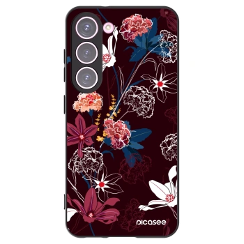 Picasee silikonový černý obal pro Samsung Galaxy S23 5G - Dark Meadow