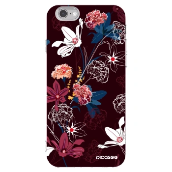 Picasee silikonový průhledný obal pro Apple iPhone 6/6S - Dark Meadow