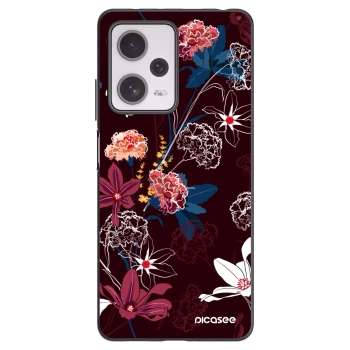 Picasee silikonový černý obal pro Xiaomi Redmi Note 12 Pro+ 5G - Dark Meadow