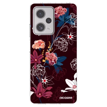 Picasee silikonový průhledný obal pro Xiaomi Redmi Note 12 Pro+ 5G - Dark Meadow