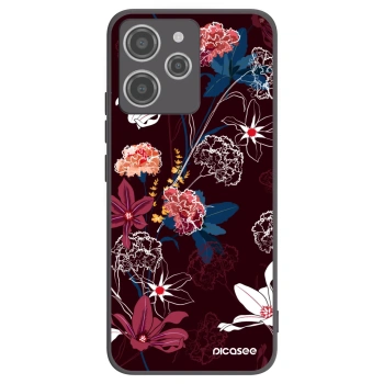 Picasee silikonový černý obal pro Xiaomi Redmi 12 4G - Dark Meadow