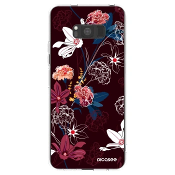 Picasee silikonový průhledný obal pro Samsung Galaxy S8 G950F - Dark Meadow