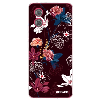 Picasee silikonový průhledný obal pro Motorola Moto G84 5G - Dark Meadow