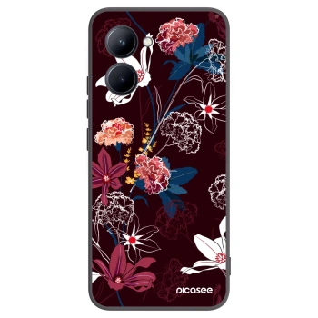 Picasee silikonový černý obal pro Realme C33 (2023) - Dark Meadow