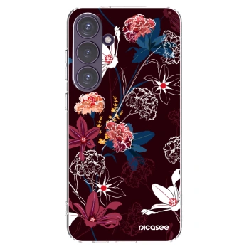 Picasee silikonový průhledný obal pro Samsung Galaxy S24+ S926B 5G - Dark Meadow