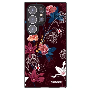 Picasee silikonový černý obal pro Samsung Galaxy S24 Ultra S928B 5G - Dark Meadow