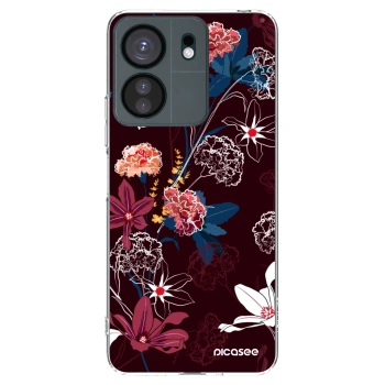 Picasee silikonový průhledný obal pro Xiaomi Redmi 13C 4G - Dark Meadow