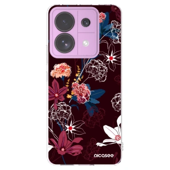 Picasee silikonový průhledný obal pro Xiaomi Redmi Note 13 Pro 5G - Dark Meadow