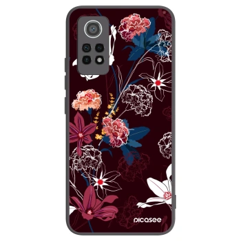 Picasee silikonový černý obal pro Xiaomi Redmi Note 12 Pro 4G - Dark Meadow