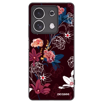 Picasee silikonový černý obal pro Xiaomi Redmi Note 13 4G - Dark Meadow