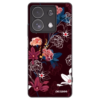 Picasee silikonový černý obal pro Xiaomi Redmi Note 13 Pro 4G - Dark Meadow