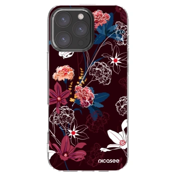 Picasee silikonový průhledný obal pro Apple iPhone 16 Pro Max - Dark Meadow
