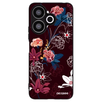 Picasee silikonový černý obal pro Xiaomi Redmi 13 4G - Dark Meadow
