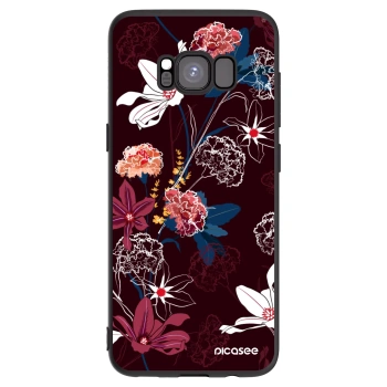 Picasee silikonový černý obal pro Samsung Galaxy S8 G950F - Dark Meadow