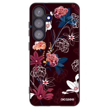 Picasee silikonový černý obal pro Samsung Galaxy S25 5G - Dark Meadow