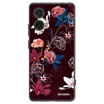 Picasee silikonový černý obal pro Motorola Moto G35 5G - Dark Meadow