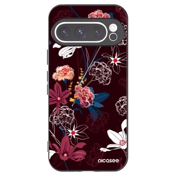Picasee silikonový černý obal pro Google Pixel 9 Pro - Dark Meadow