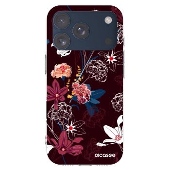 Picasee silikonový průhledný obal pro Apple iPhone 17 Pro - Dark Meadow