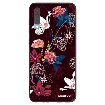 Picasee silikonový černý obal pro Samsung Galaxy A70 A705F - Dark Meadow