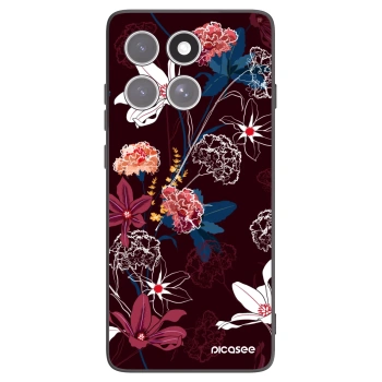 Picasee silikonový černý obal pro Motorola Edge 60 Fusion - Dark Meadow