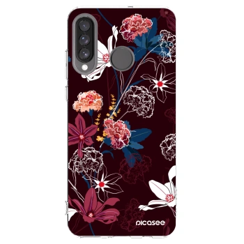 Picasee silikonový průhledný obal pro Huawei P30 Lite - Dark Meadow