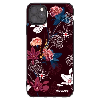 Picasee silikonový černý obal pro Apple iPhone 11 Pro Max - Dark Meadow