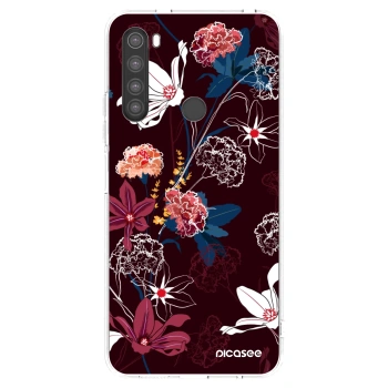 Picasee silikonový průhledný obal pro Xiaomi Redmi Note 8 - Dark Meadow
