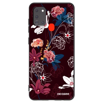 Picasee silikonový černý obal pro Samsung Galaxy A21s - Dark Meadow