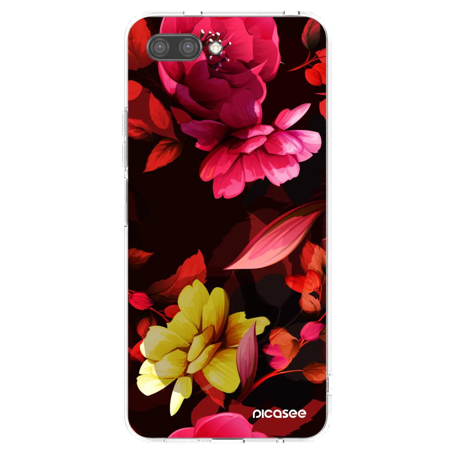 Picasee silikonový průhledný obal pro Honor 10 - Dark Peonny