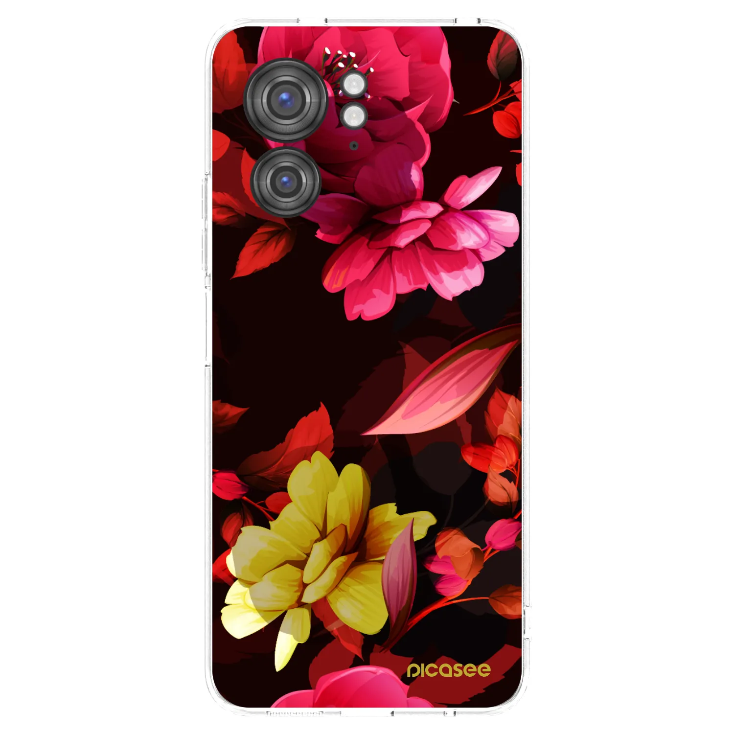 Picasee silikonový průhledný obal pro Motorola Edge 40 - Dark Peonny