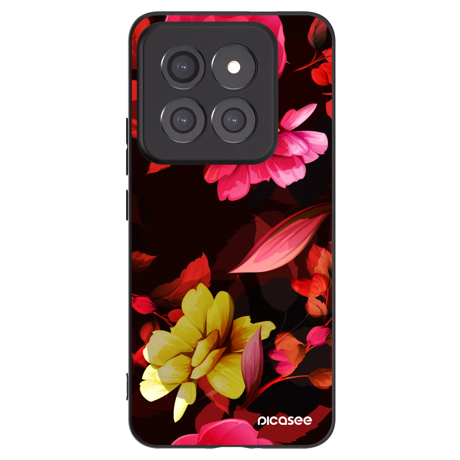 Picasee silikonový černý obal pro Xiaomi 14 Pro - Dark Peonny