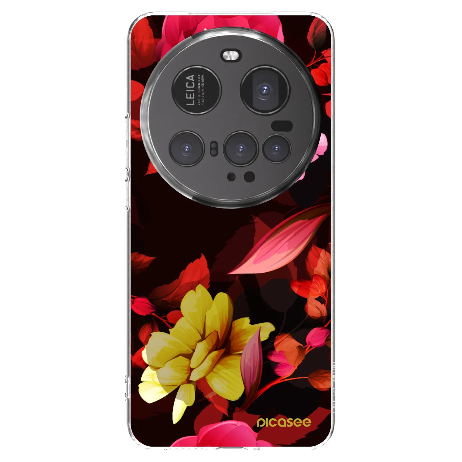 Picasee silikonový průhledný obal pro Xiaomi 15 Ultra - Dark Peonny