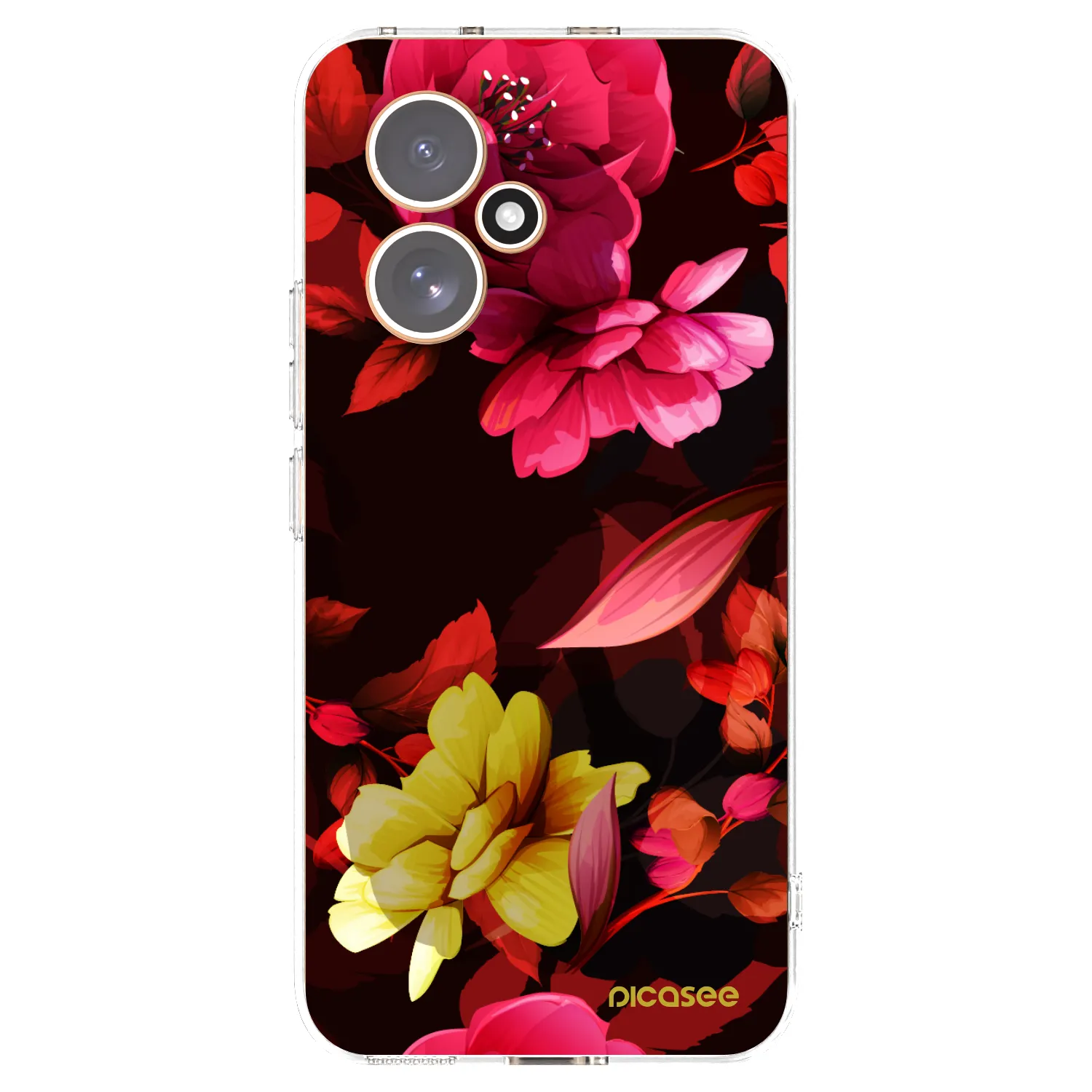 Picasee silikonový průhledný obal pro Honor 400 5G - Dark Peonny