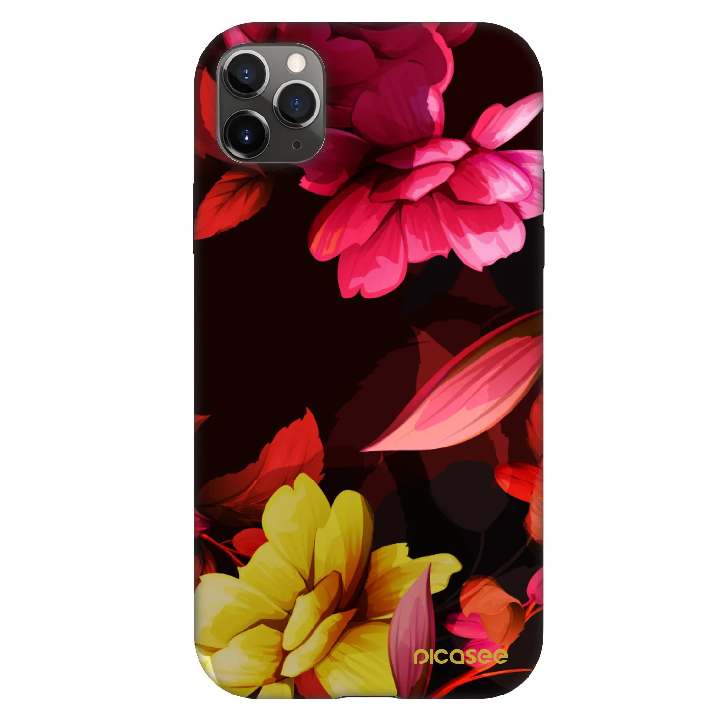 Picasee Fashion Case pro Apple iPhone 11 Pro Max - Dark Peonny